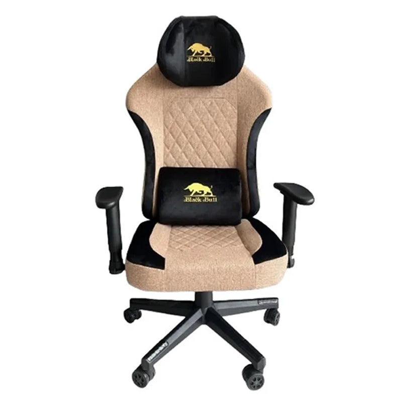 Black Bull Gaming Chair With Molded Headrest Up & Down - Fabric Black Bull Gaming Chair With Molded Headrest Up & Down - Fabric